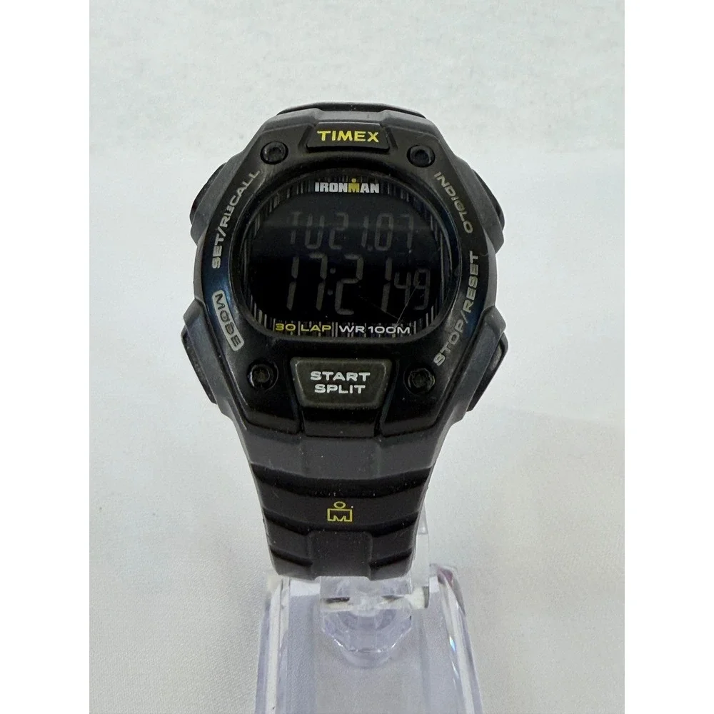 Timex Ironman Classic 30 Black Digital Sports Watch TW5M18700 WR 100M